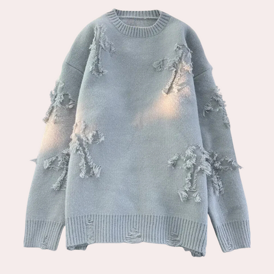 Stylish Grey Crew Neck Sweater for Men - Pexav