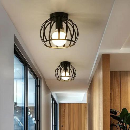 Modern Open Frame Ceiling Lamp - Pexav