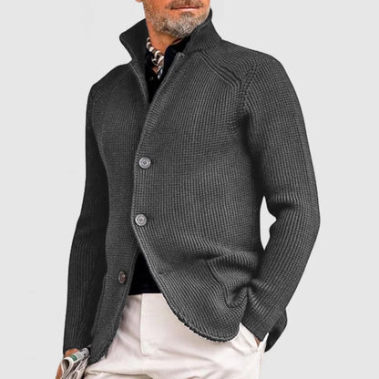 Trendy Knitted Men's Gilet with Pockets - Oscar-Gray-S-Nora Luxe
