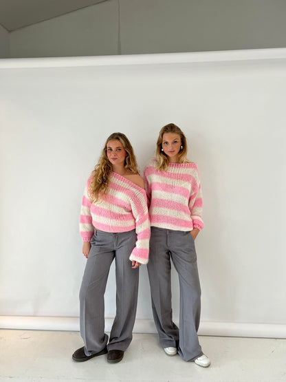 Trendy Knitted Women's Sweater - Aurelia-Blue-XS/S-Nora Luxe