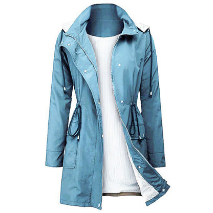 Trendy Ladies Windbreaker - Viviane-Heavenly Blue-S-Nora Luxe