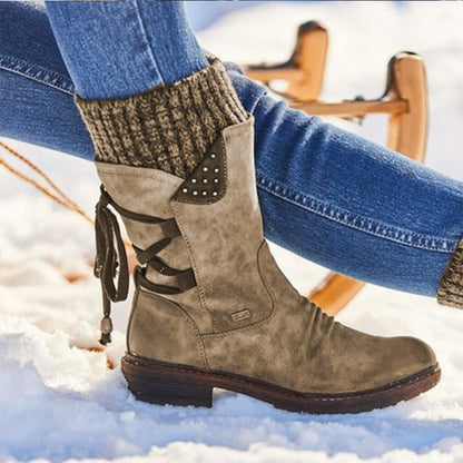 Trendy Ladies Winter Boots - Sienna-Brown-4.0-Nora Luxe