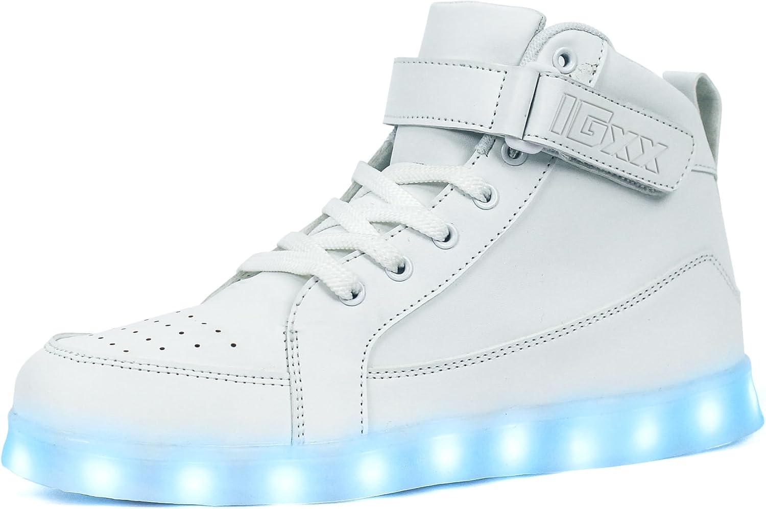 Trendy LED Sneakers with Rechargeable Lighting - LumaBoost-Black-2.5-Nora Luxe