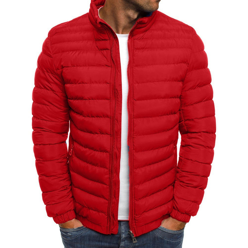 Trendy Luxe Men's Down Jacket - Xander-Red-S-Nora Luxe