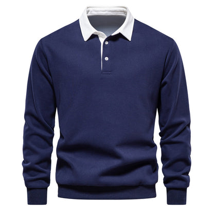 Trendy Men's Polo Pullover - James-Blue-S-Nora Luxe