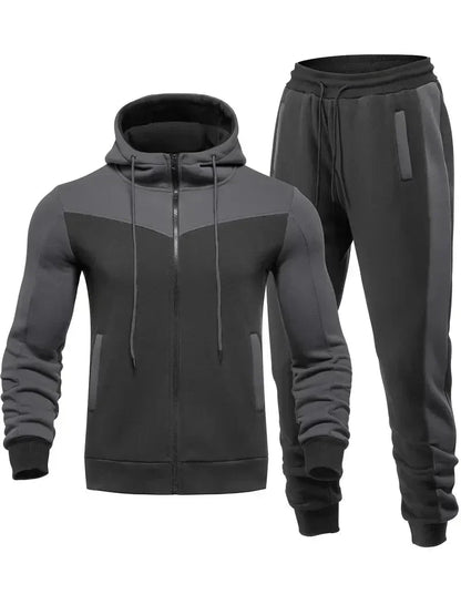 Trendy Men's Tracksuit - ProMotion-Blue and White-S-Nora Luxe