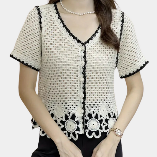 Chic Lace Women's Blouse Livia - Pexav