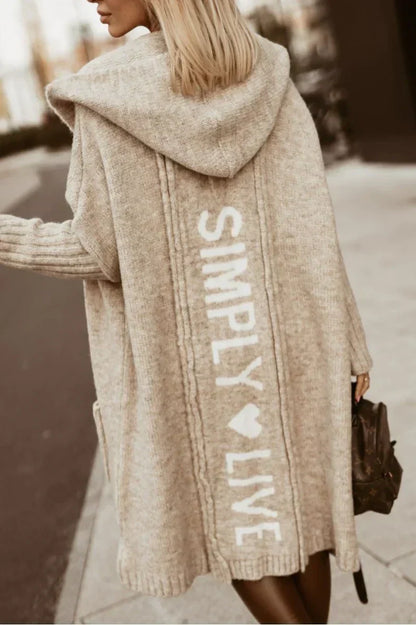 Trendy Oversized Women's Cardigan - Amelie-Cream-S-Nora Luxe