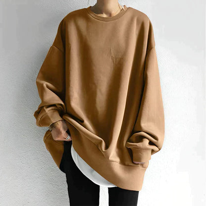 Trendy Oversized Women's Sweater - Alina-Brown-S-Nora Luxe