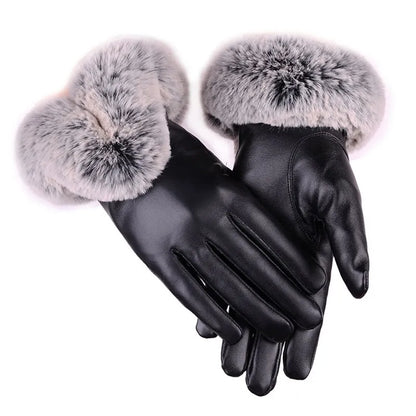 Soft Touch Synthetic Leather Gloves - Pexav