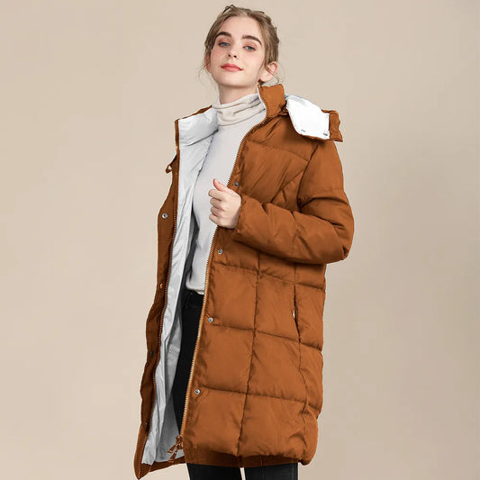 Warm Padded Ladies Winter Coat - Elodie - Pexav