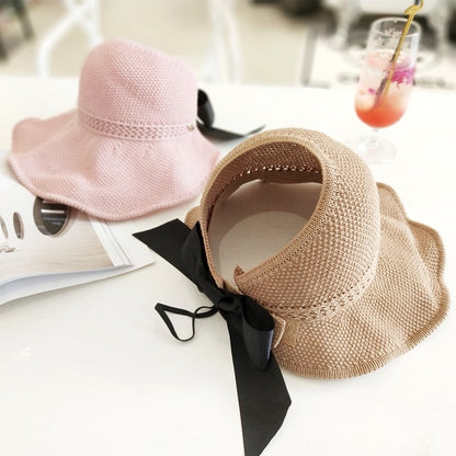 Trendy summer straw hat with opening for ponytail | Buy 1, get 1 free - SonnenSchwung-Gray-The Livary
