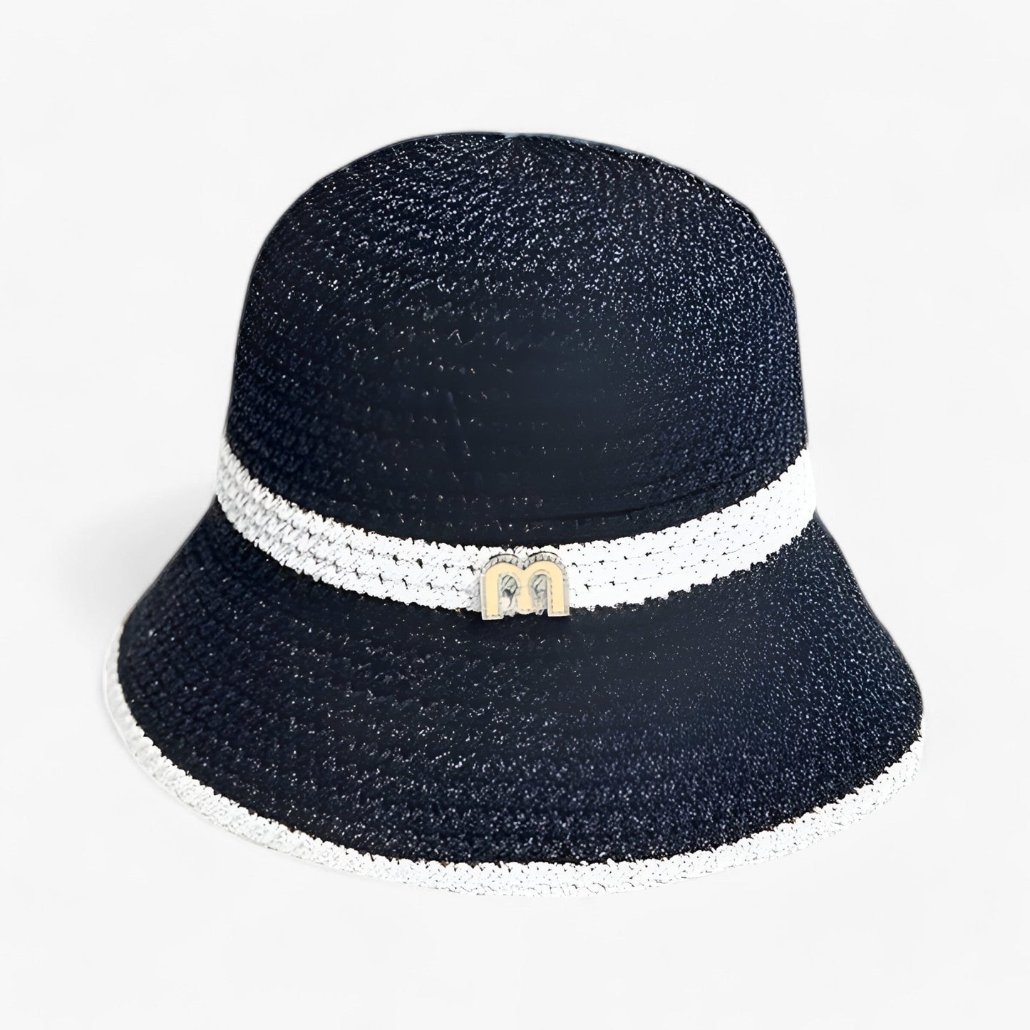 Trendy sun hat with a wide brim – Nele-Black-Standard-The Livary