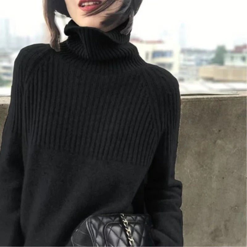 Trendy Sweater for Women - Serena-Black-S-Nora Luxe