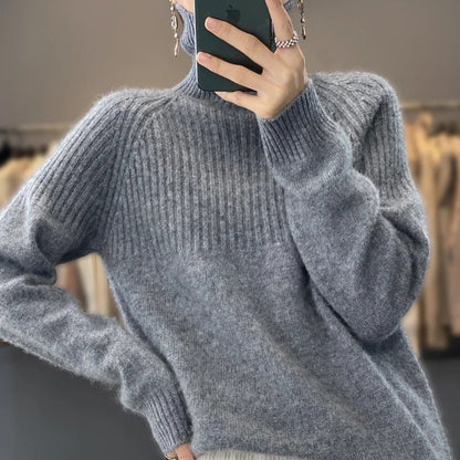 Trendy Sweater for Women - Serena-Dark Gray-S-Nora Luxe
