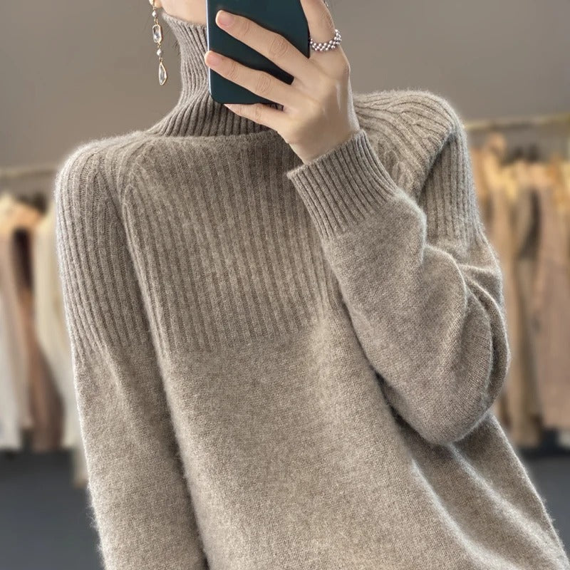 Trendy Sweater for Women - Serena-Khaki-S-Nora Luxe
