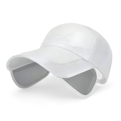 Trendy visor cap with UV protection for active days – SunSport Kim-White-The Livary