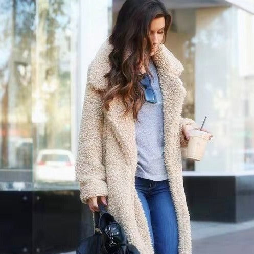 Stylish Faux Fur Parka Coat for Ladies - Pexav