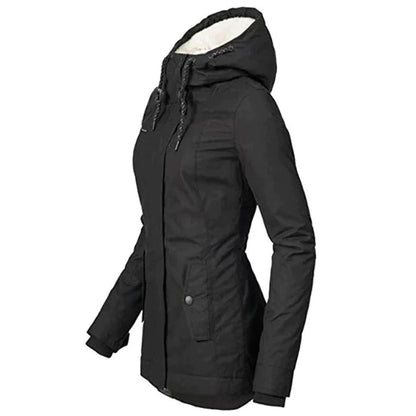 Trendy Winter Coat for Women - Evelina-Green-S-Nora Luxe