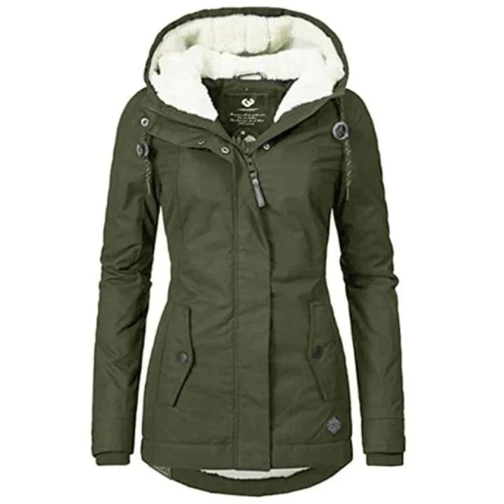Stylish Womens Parka Coat Evelina - Pexav