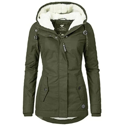 Stylish Womens Parka Coat Evelina - Pexav