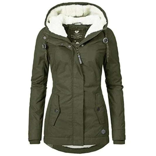 Stylish Womens Parka Coat Evelina - Pexav