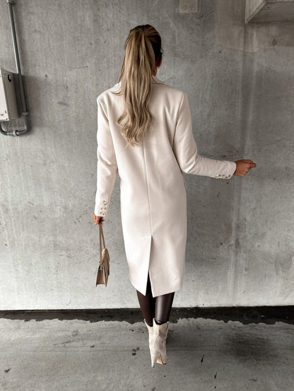 Trendy Winter Jacket for Women - Valeria-Cream-S-Nora Luxe