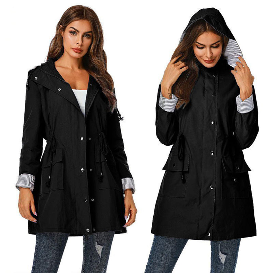 Trendy Women's Windbreaker - Lilac-Black-S-Nora Luxe