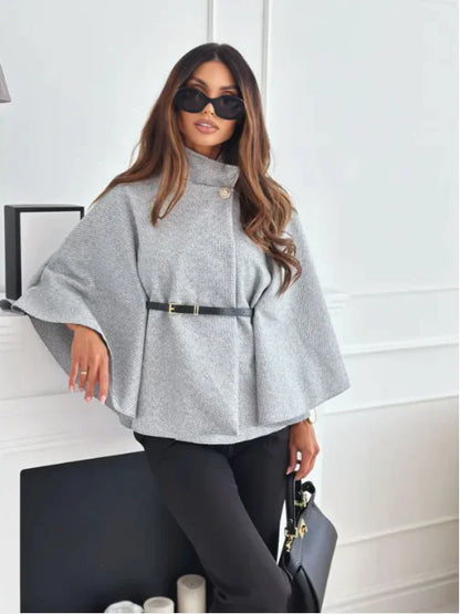 Trendy Wool Ladies Coat - Sophia-Gray-S-Nora Luxe
