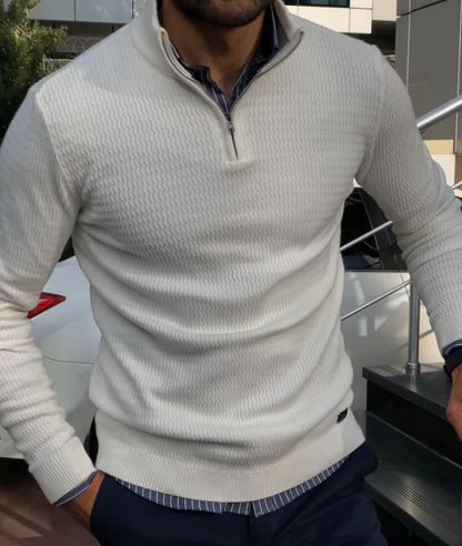 Stylish Zip Up Sweater - Pexav
