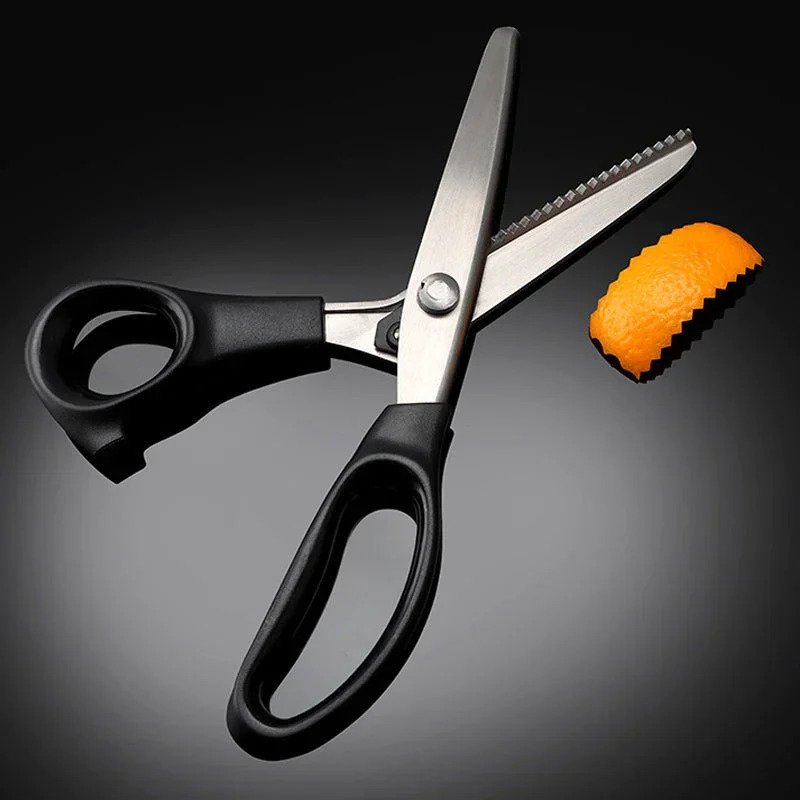 Sharp Zigzag Scissors for Fabric Cutting