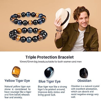 Triple Protection Bracelet | Elegant and Meaningful Jewellery-Nora Luxe