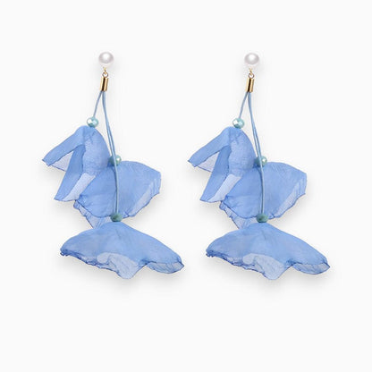 Tulip Treasure Earrings - Florina-Blue-Nora Luxe
