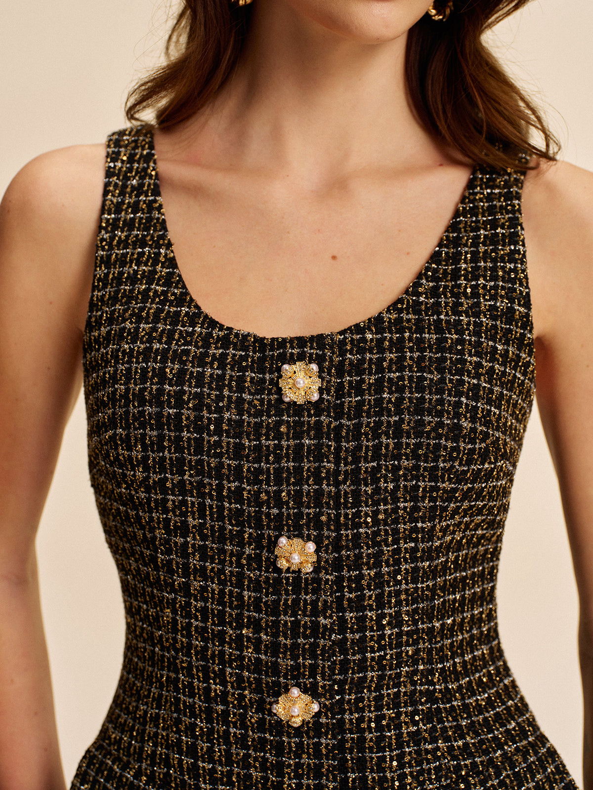 Classic Collarless Summer Dress