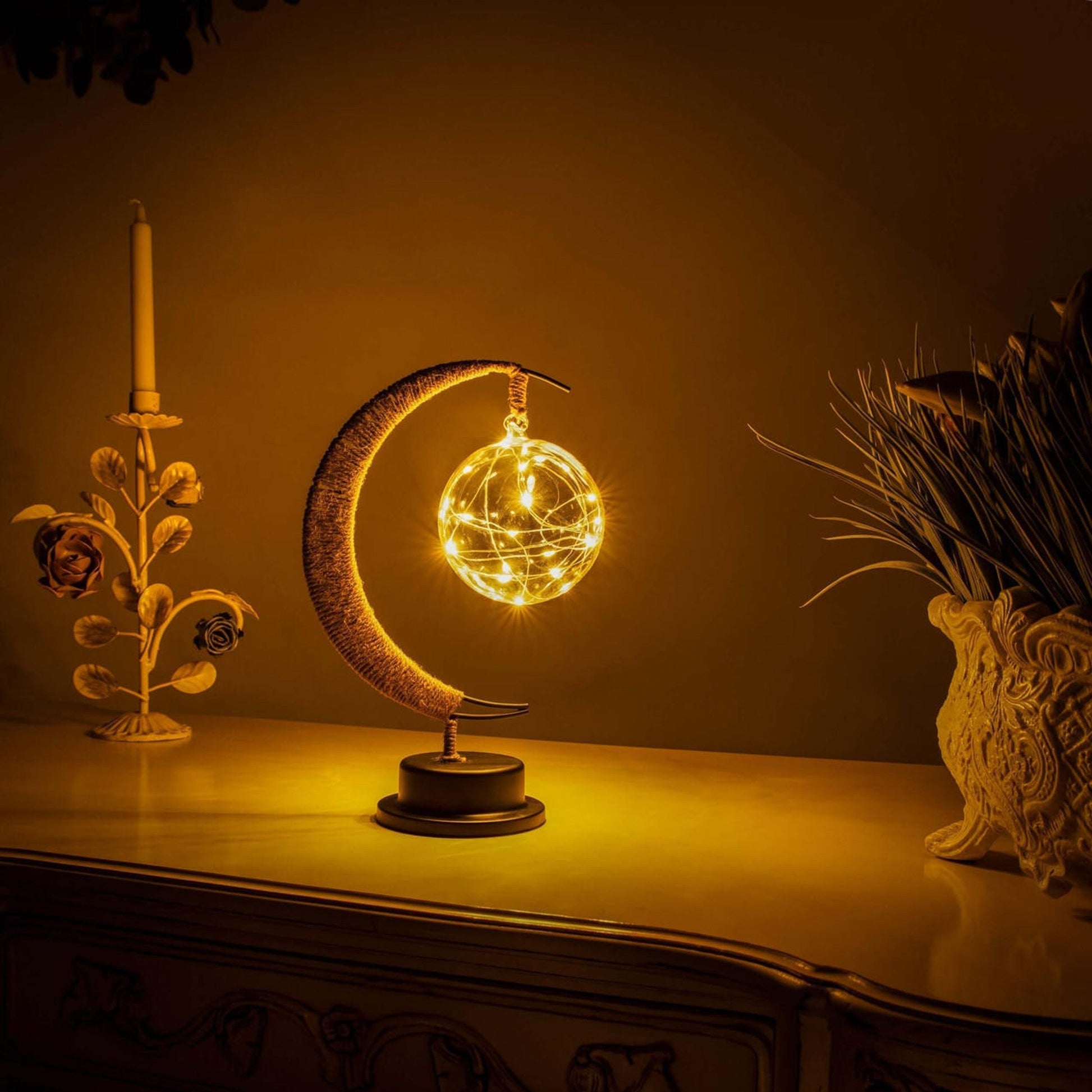 Soft Glow Round Table Lamp Modern Home Lighting - Pexav