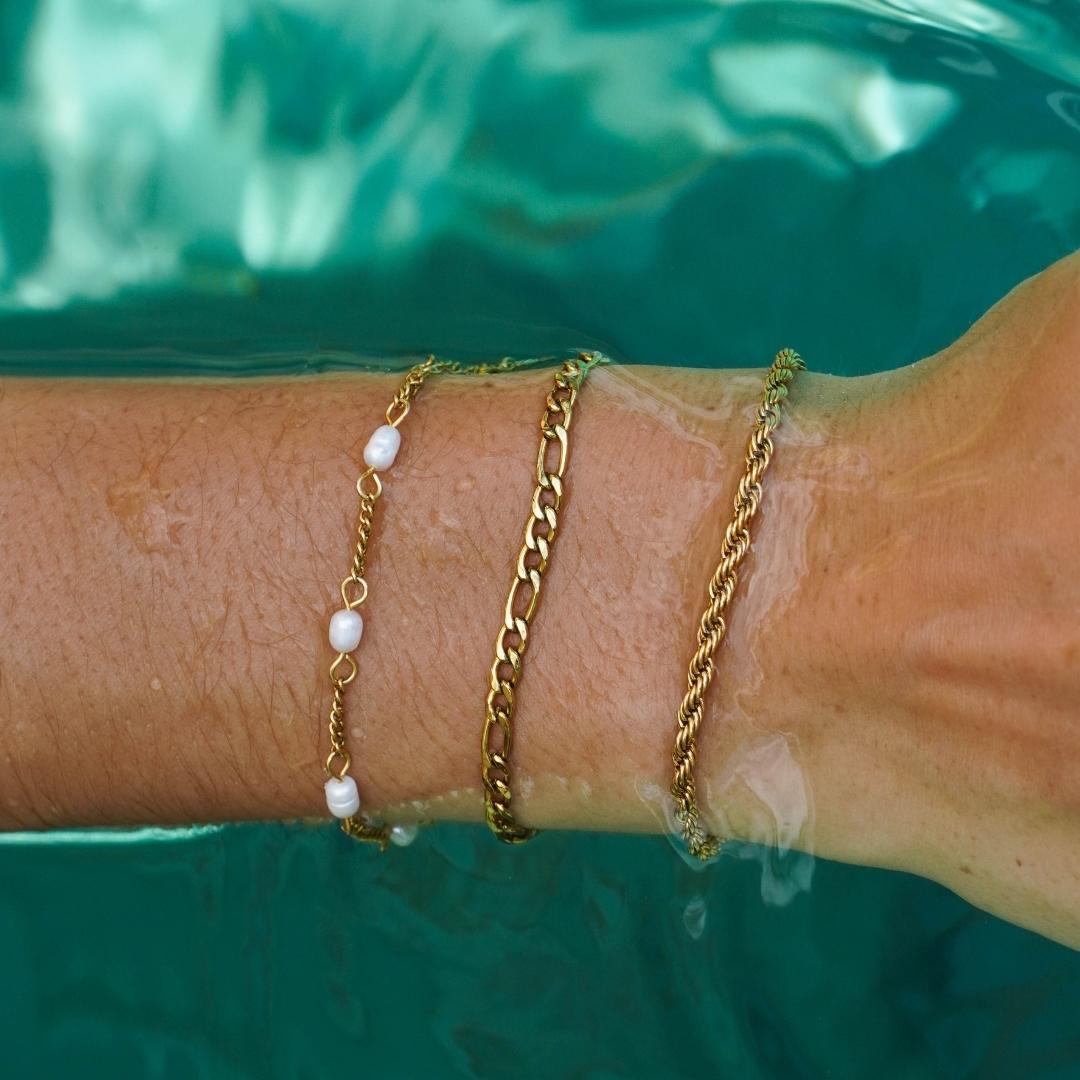 Twisted Link Bracelet - Sienna-Gold-Nora Luxe