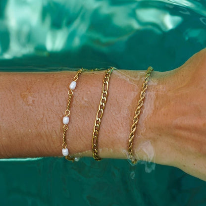 Twisted Link Bracelet - Sienna-Gold-Nora Luxe