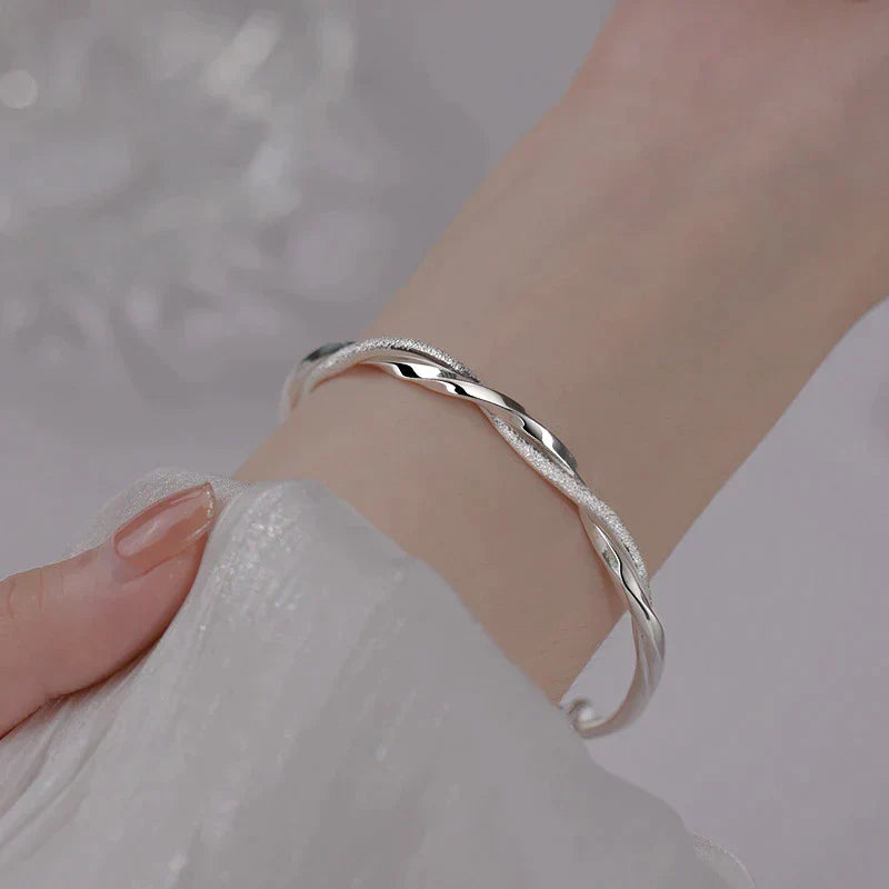 Unique Sterling Silver Bangle - Pexav