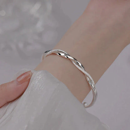 Unique Sterling Silver Bangle - Pexav