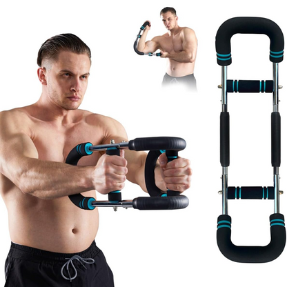 Compact Arm Trainer - Adjustable Fitness Bar - Pexav