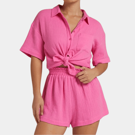 Women's Summer Shorts and Top Set - Pexav