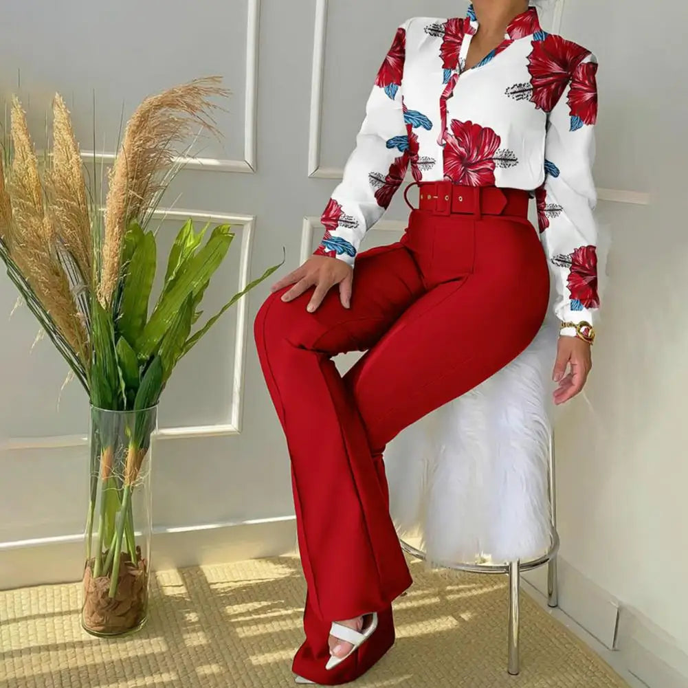 Women's 2 Piece Pants and Top Set - Pexav