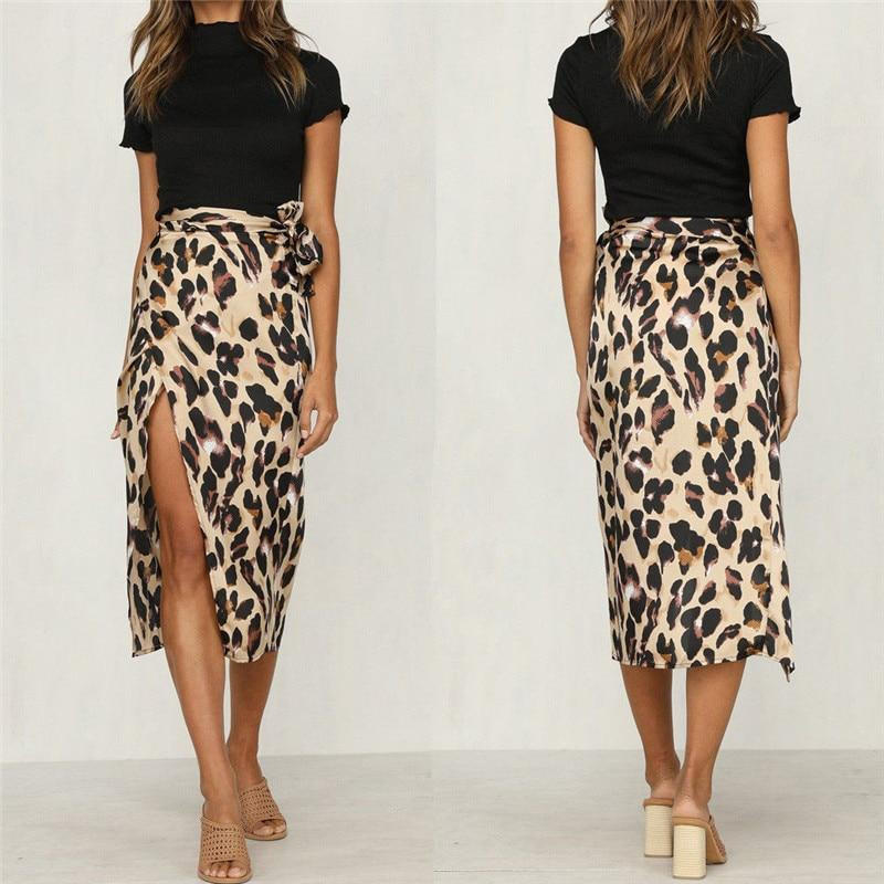 Animal Print Mini Skirt - Pexav