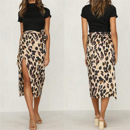 Animal Print Mini Skirt - Pexav