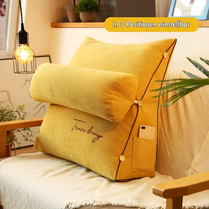 Comfortable Reading Pillow with Backrest for Bed and Sofa