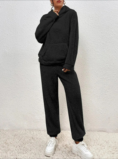 Ultra-Comfortable Teddy Loungewear with Hood - Lana-White-XS-Nora Luxe