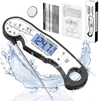 Ultra-fast Digital Meat Thermometer – GrillGauge-Red-Nora Luxe