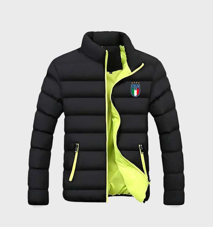Ultralight Padded Men's Winter Jacket - Nico-Black Green-M-Nora Luxe