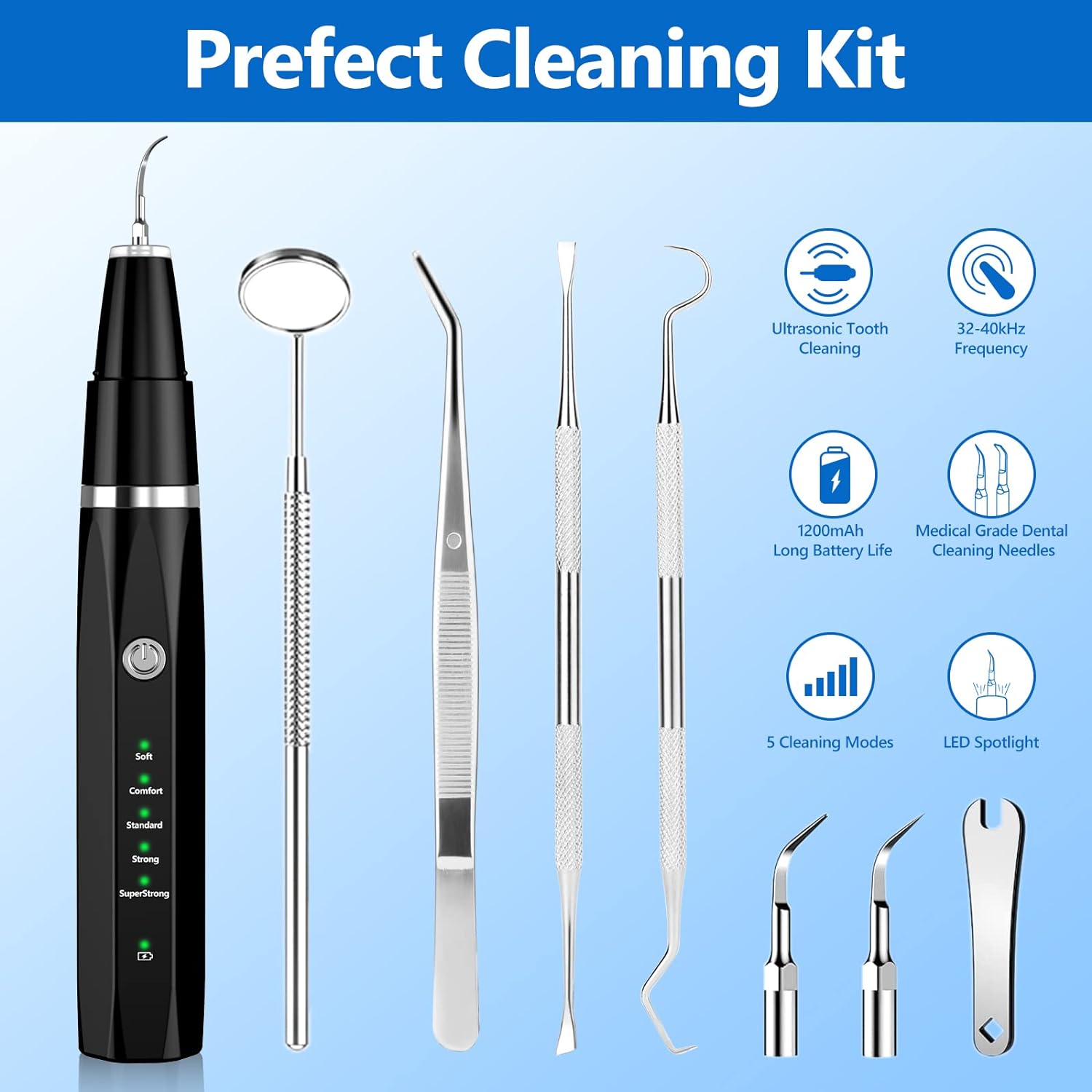 Ultrasonic Tooth Cleaning Set for Pets - BuddyCare-Nora Luxe