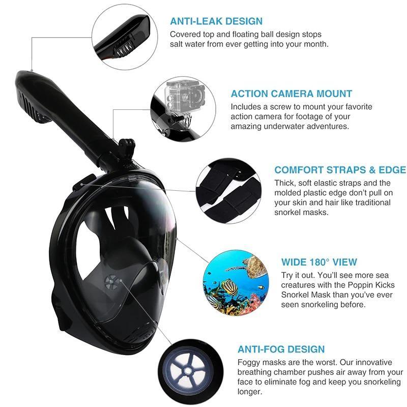 Clear Vision Scuba Diving Full Face Mask